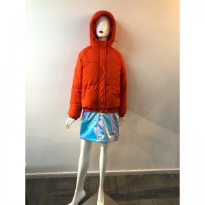 Manteau cache-coeur pour femme en orange RLWPC0058